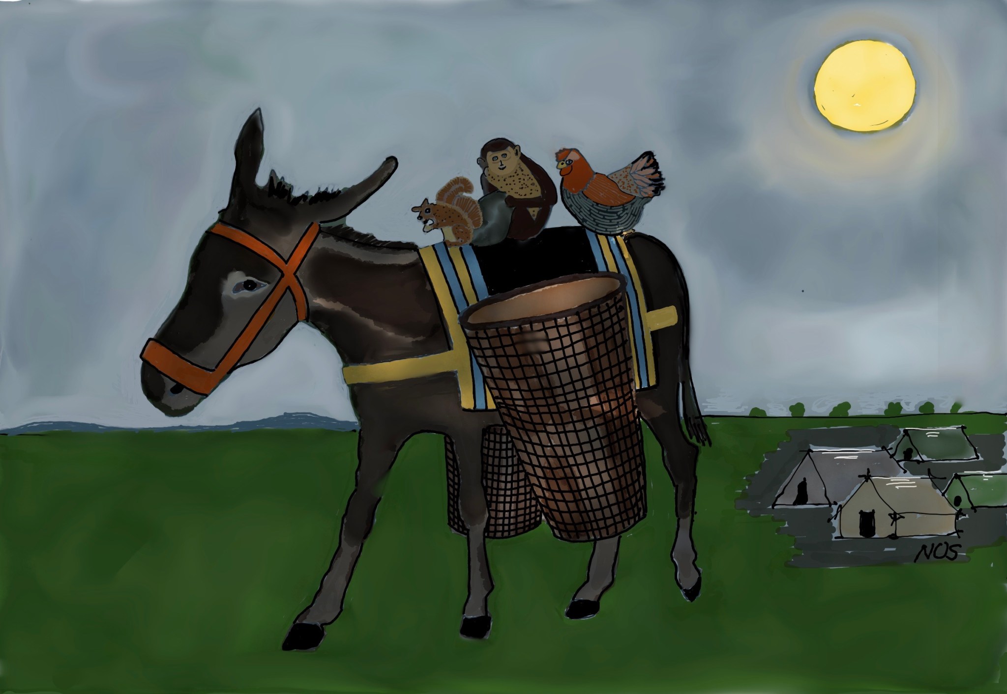 La Fuga notturna dall'accampamento dei Brigati